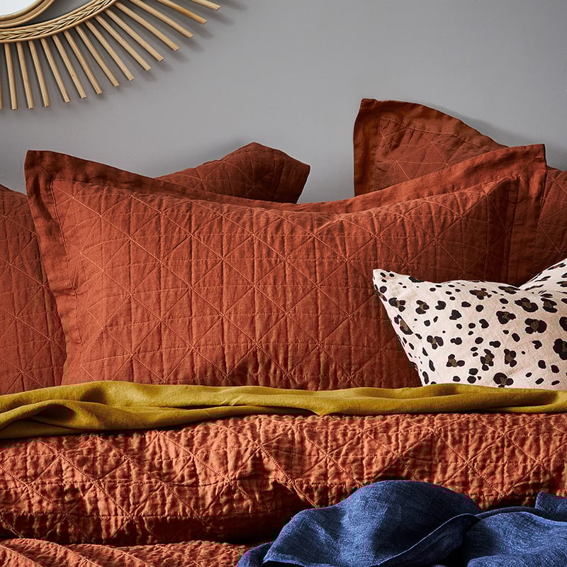 Vintage Washed Linen Sahara Coverlet Separates