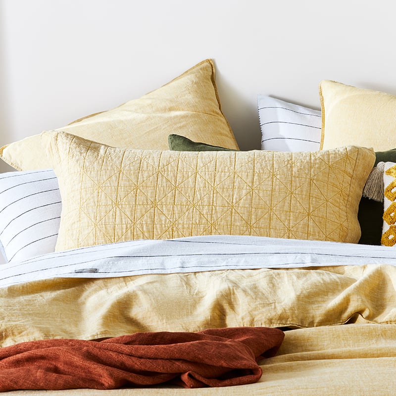 Vintage Washed Linen Sorbet Coverlet Separates