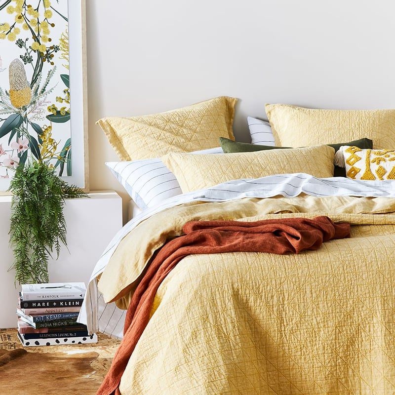 Vintage Washed Linen Sorbet Coverlet Separates