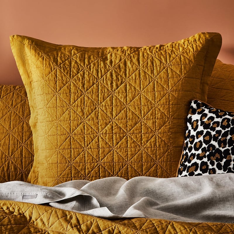 Vintage Washed Linen Spice Coverlet Separates