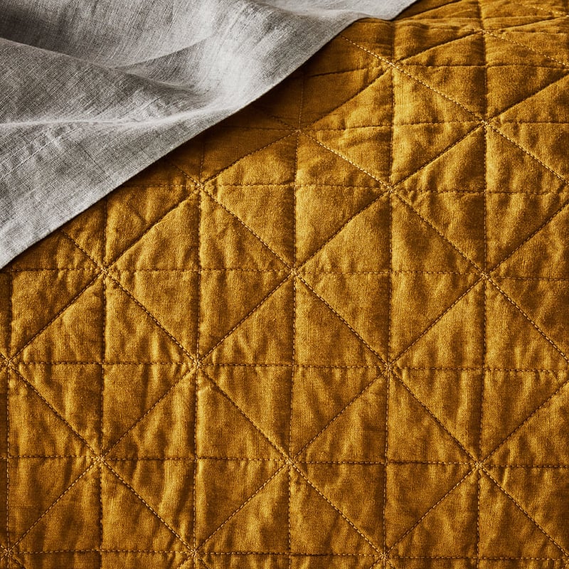 Vintage Washed Linen Spice Coverlet Separates