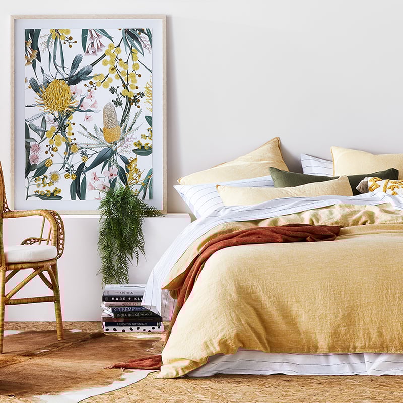 Vintage Washed Linen Sorbet Quilt Cover Separates