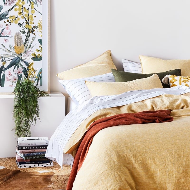 Vintage Washed Linen Sorbet Quilt Cover Separates