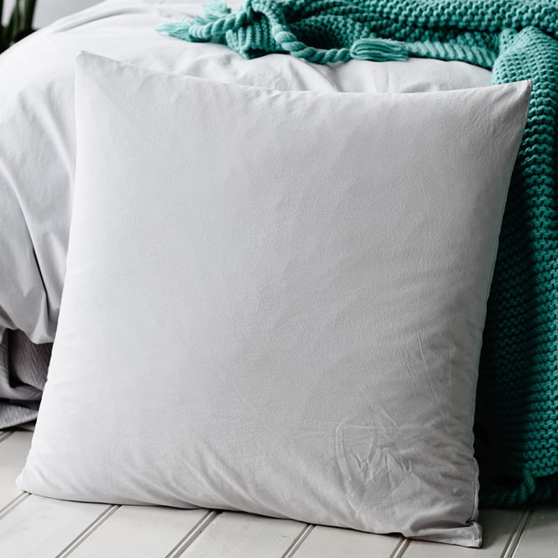 European Collection Stonewash Silver Quilt Cover Separates