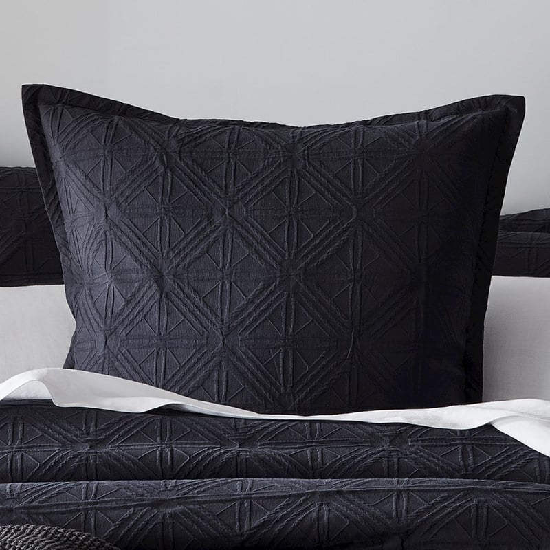 Villa Charcoal Quilt Cover Separates