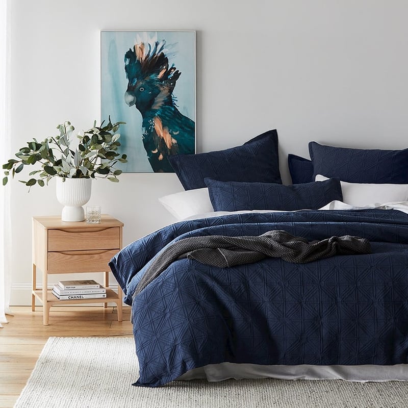 Villa Navy Quilt Cover Separates