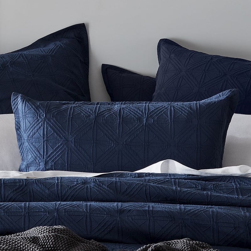 Villa Navy Quilt Cover Separates