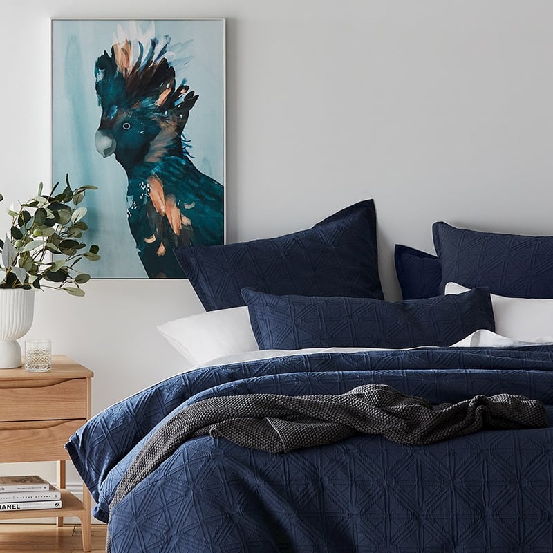 Villa Navy Quilt Cover Separates