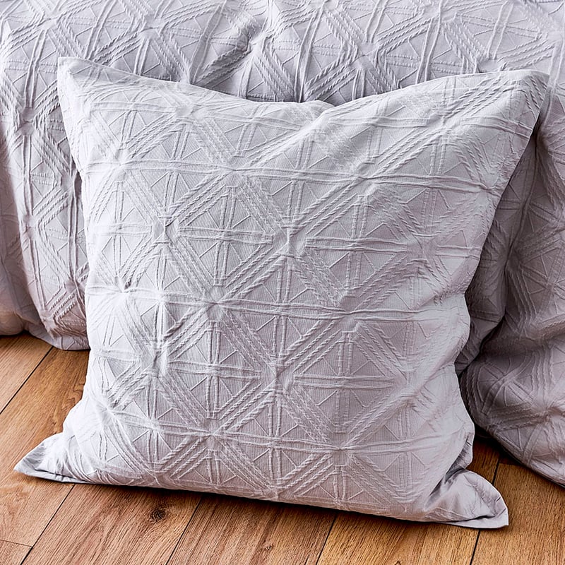 Villa Soft Grey Quilt Cover Separates