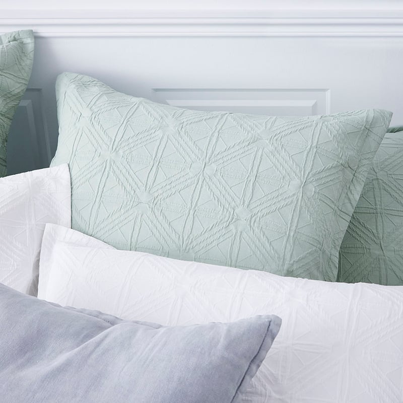 Villa Subtle Green Quilt Cover