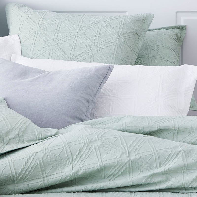 Villa Subtle Green Quilt Cover
