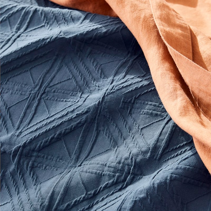 Villa Bedlinen Navy Coverlet Separates