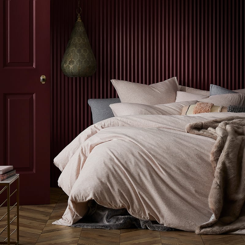 Ultra Soft Jersey Lotus Marble Quilt Cover Separates