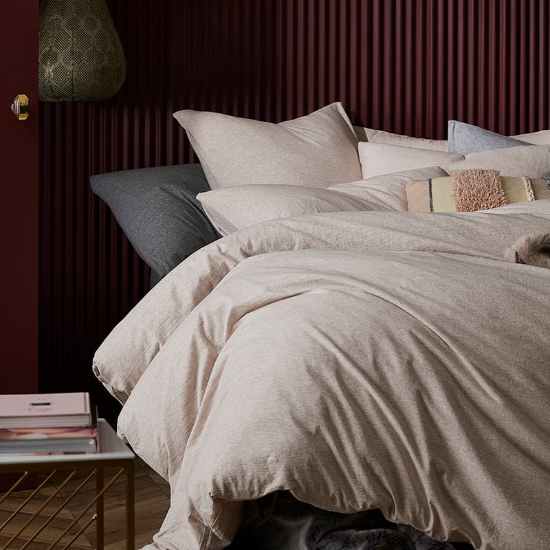 Ultra Soft Jersey Lotus Marble Quilt Cover Separates