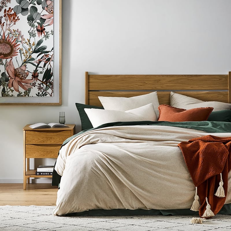 Ultra Soft Jersey Oatmeal Quilt Cover Separates