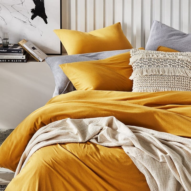 Ultra Soft Jersey Pollen Quilt Cover Separates