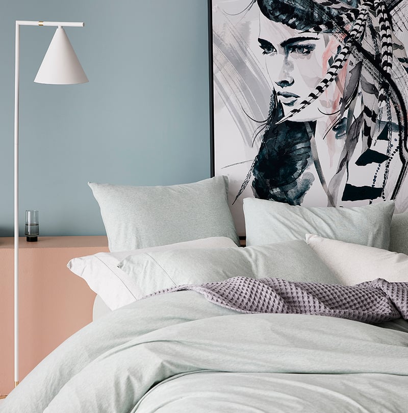 Ultra Soft Jersey Sage Quilt Cover Separates