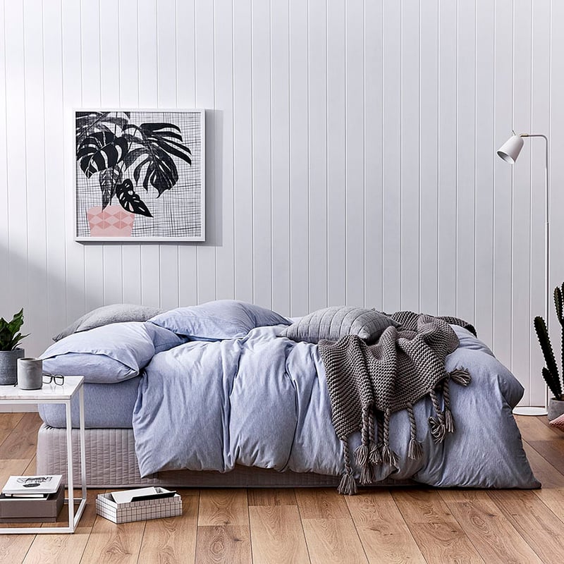 Ultra Soft Jersey Sky Marble Quilt Cover Separates