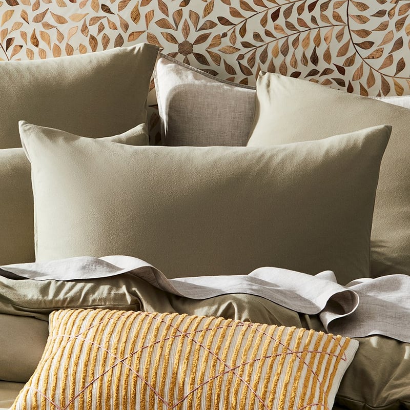Ultra Soft Jersey Soft Khaki Quilt Cover Separates