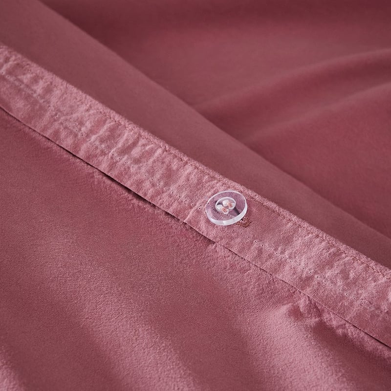 Stonewashed Cotton Berry Quilt Cover Separates