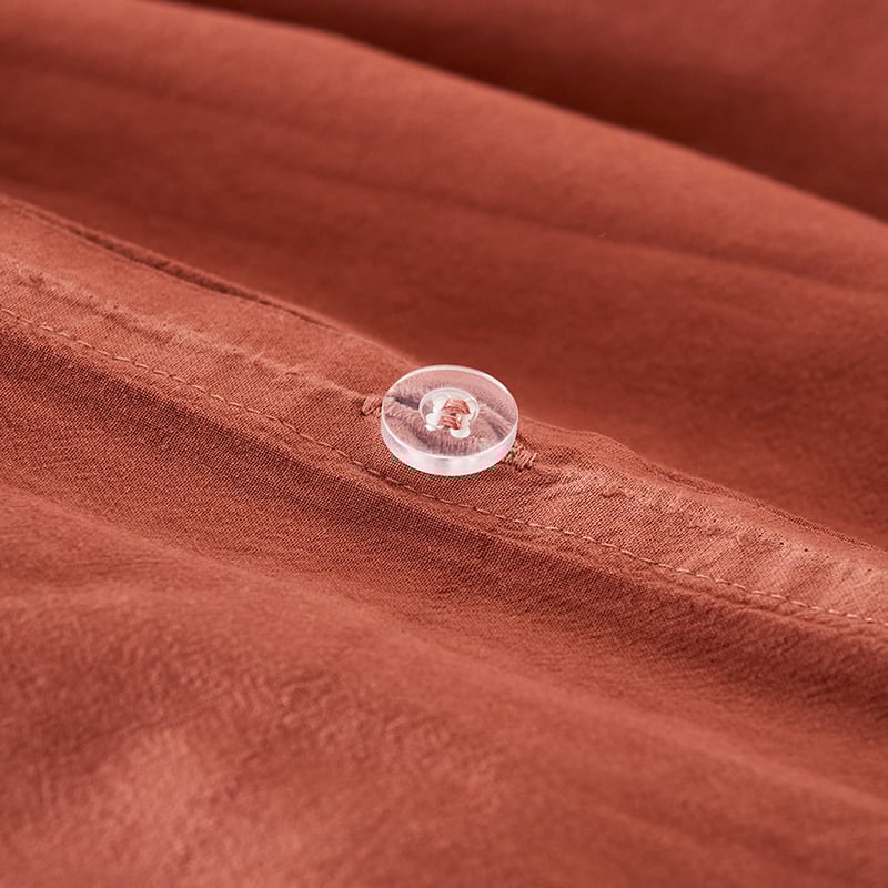 Stonewashed Cotton Clay Quilt Cover Separates