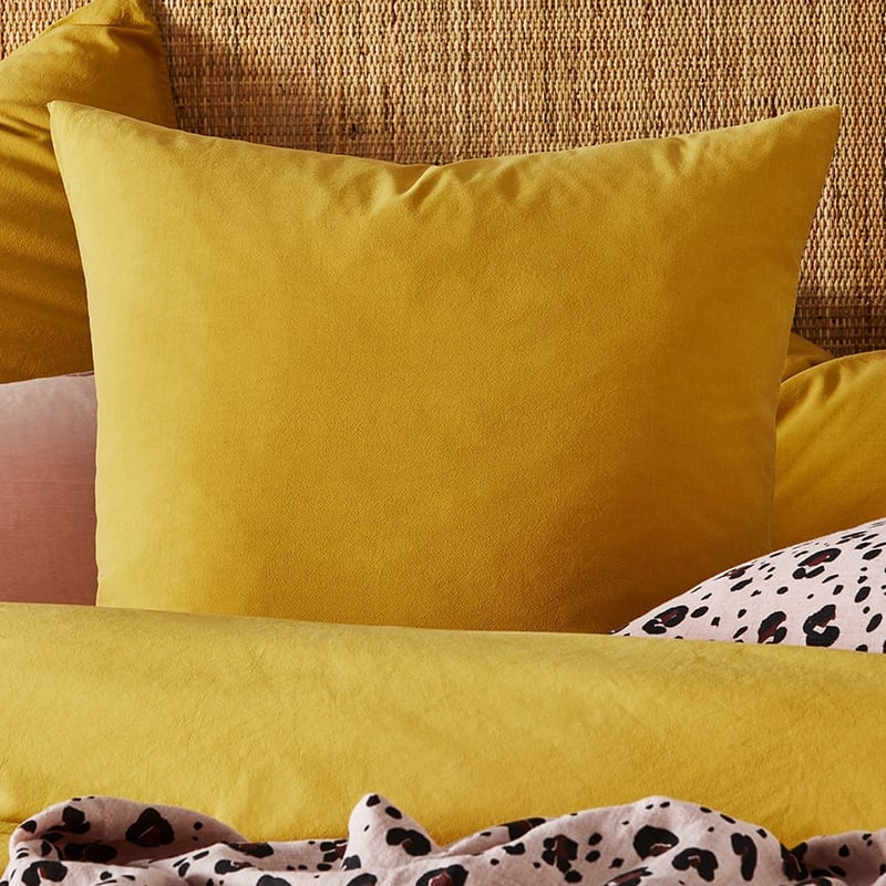 Stonewashed Cotton Dijon Quilt Cover Separates