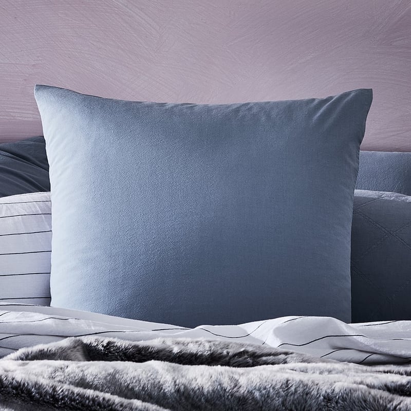 Stonewashed Cotton Dusty Blue Quilt Cover Separates
