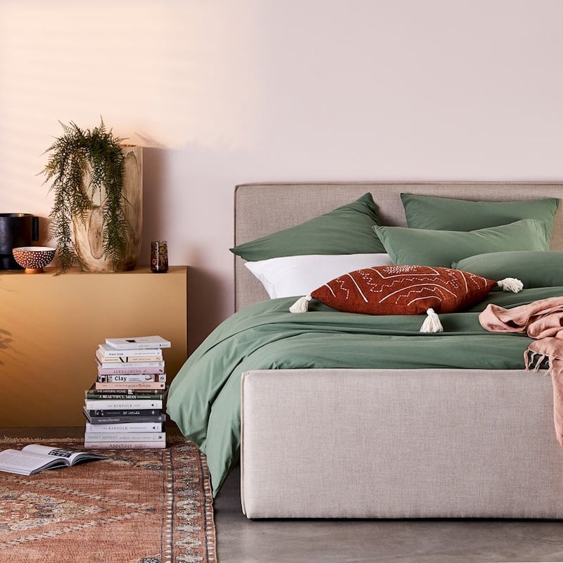 Stonewashed Cotton Fern Quilt Cover Separates