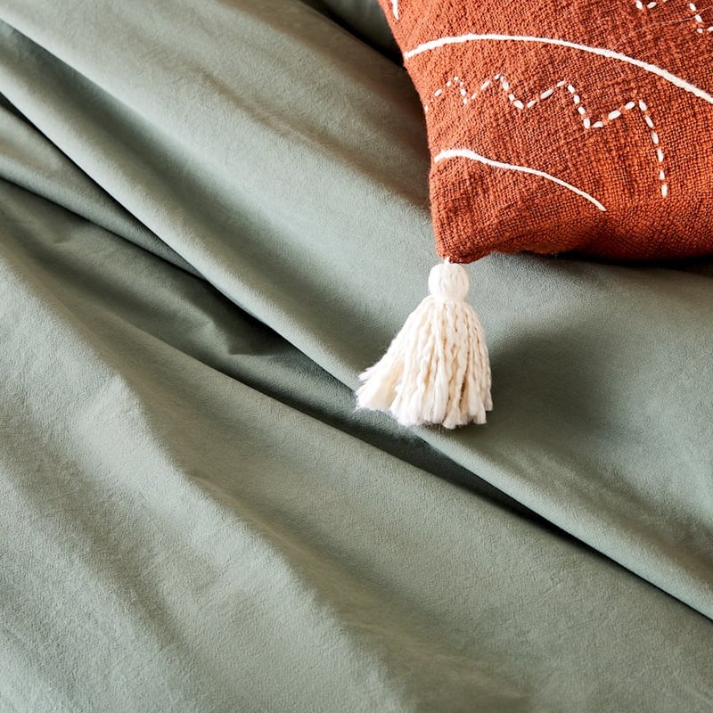 Stonewashed Cotton Fern Quilt Cover Separates