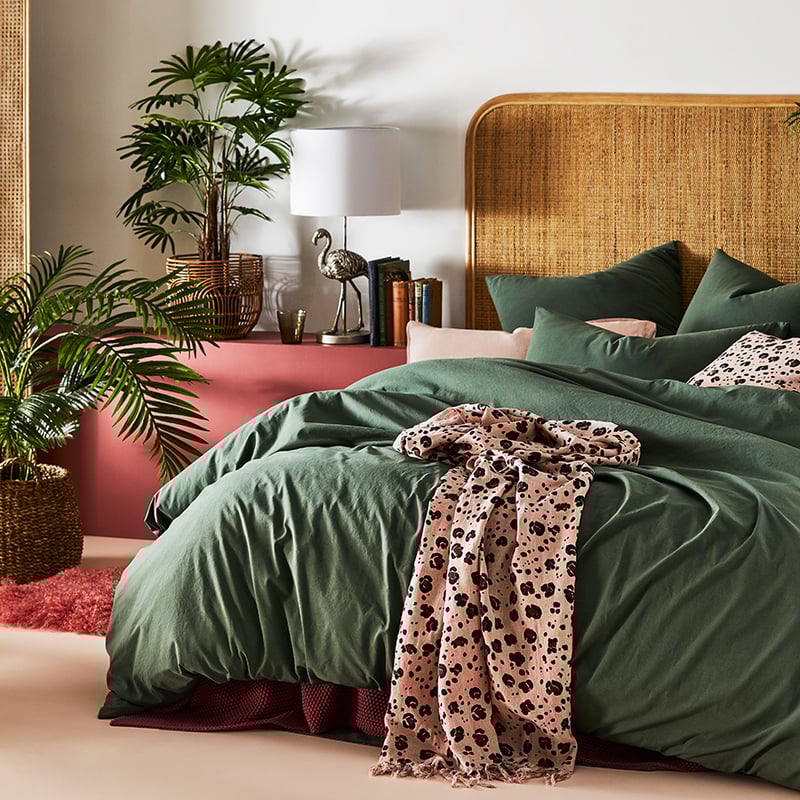 Stonewashed Cotton Forest Quilt Cover Separates