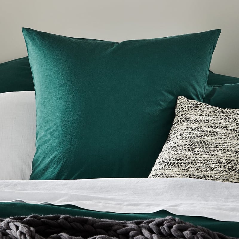 Stonewashed Cotton Lagoon Quilt Cover Separates