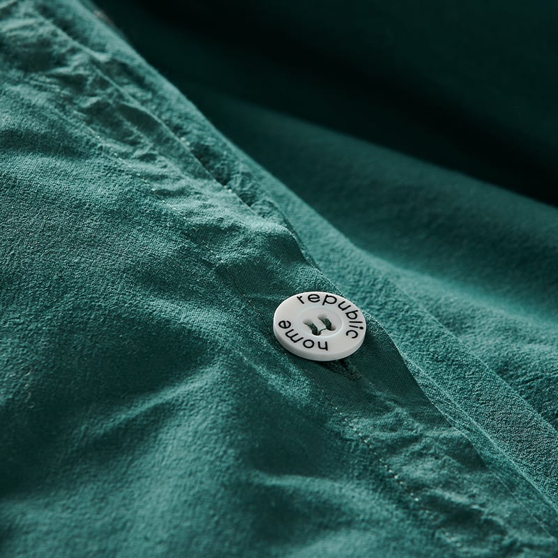 Stonewashed Cotton Lagoon Quilt Cover Separates