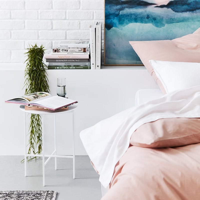 Stonewashed Cotton Dusty Pink Quilt Cover Separates