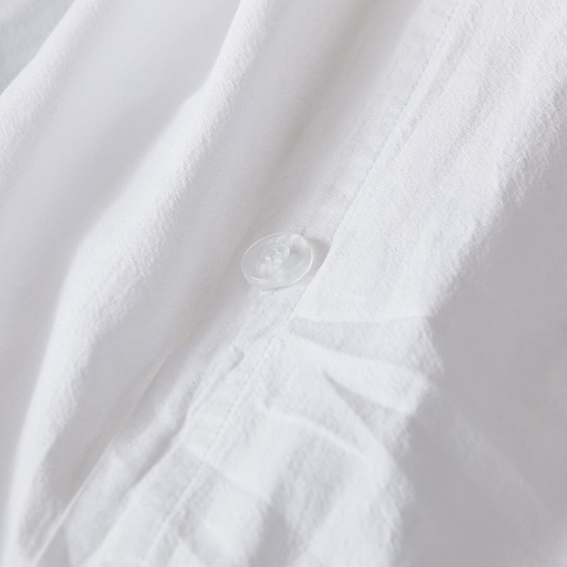 Stonewashed Cotton White Quilt Cover Separates