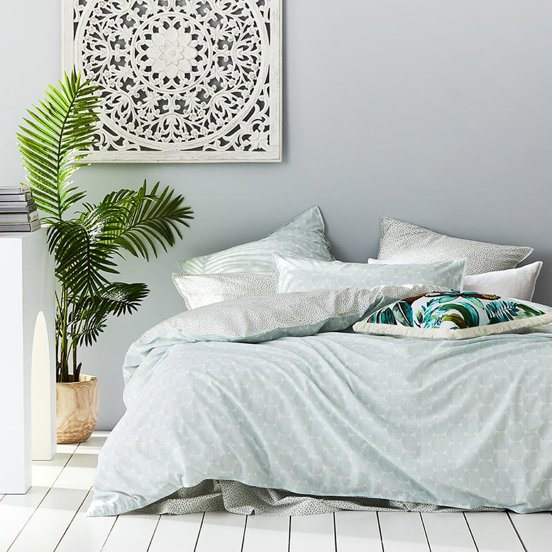 Stonewashed Printed Cotton Circle Dash Quilt Cover Separates