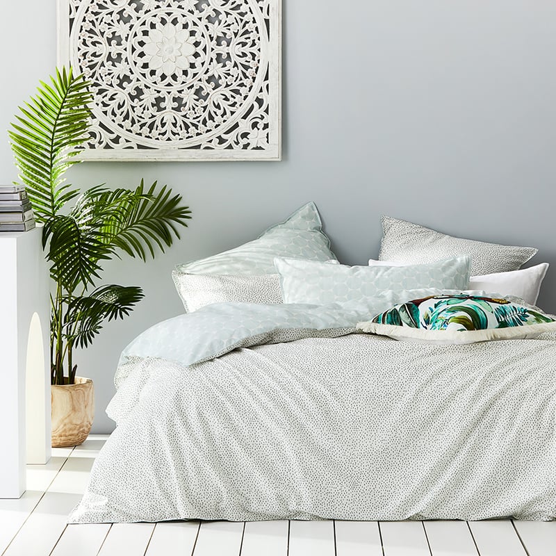 Stonewashed Printed Cotton Circle Dash Quilt Cover Separates