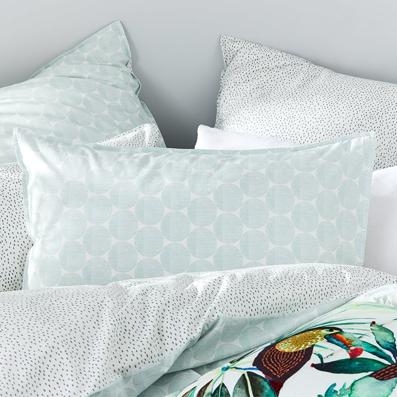 Stonewashed Printed Cotton Circle Dash Quilt Cover Separates