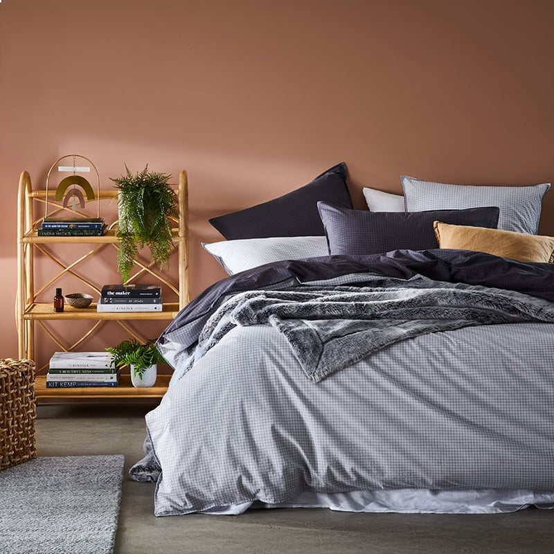 Stonewashed Printed Cotton Ink Quilt Cover Separates