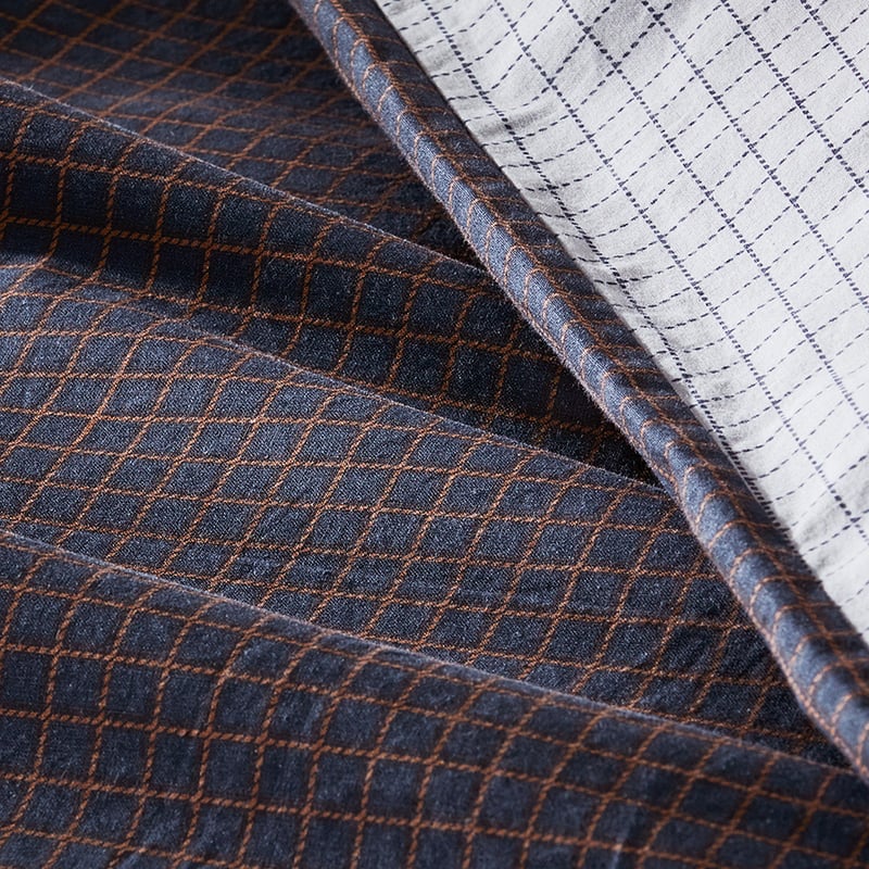 Stonewashed Printed Cotton Ink Quilt Cover Separates
