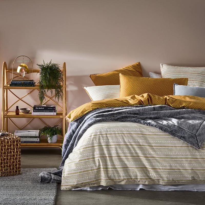 Stonewashed Printed Cotton Spice Henna Quilt Cover Separates