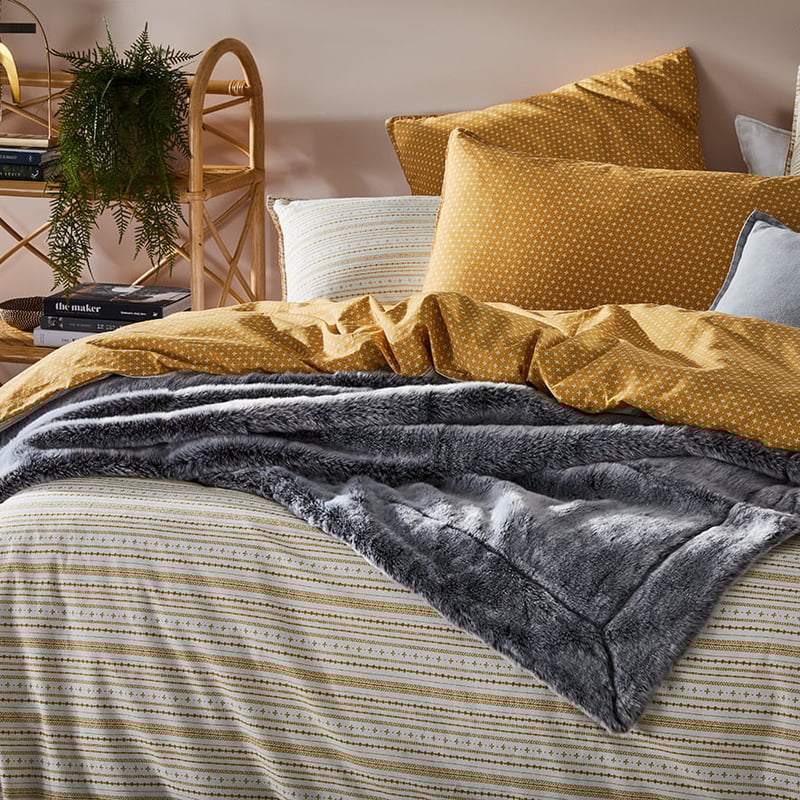 Stonewashed Printed Cotton Spice Henna Quilt Cover Separates