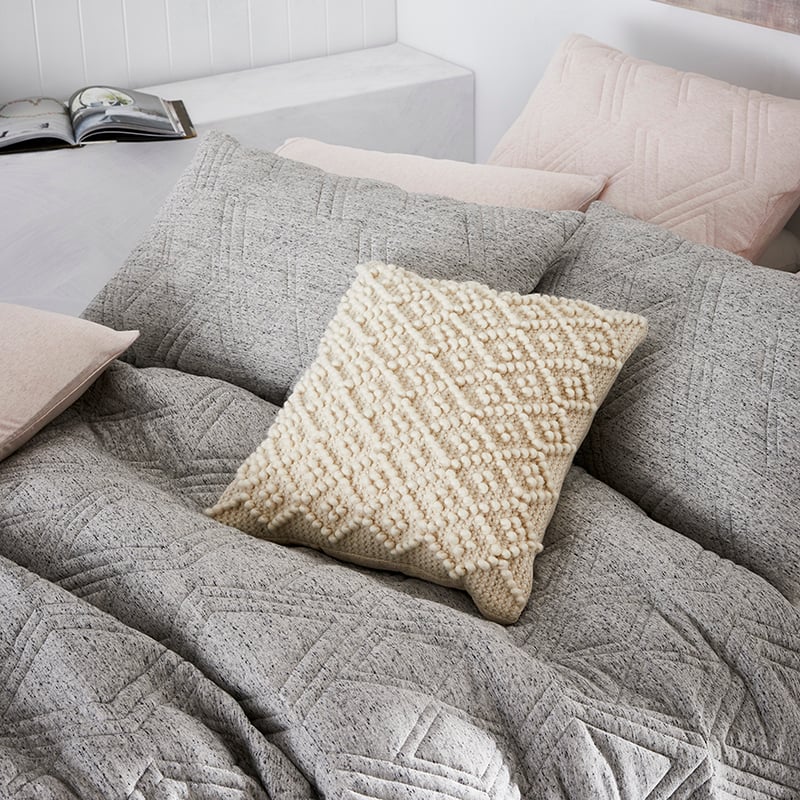 Jaxon Jersey Dark Marble Quilted Quilt Cover Separates