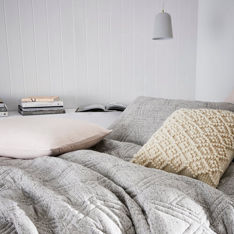 Jaxon Jersey Dark Marble Quilted Quilt Cover Separates