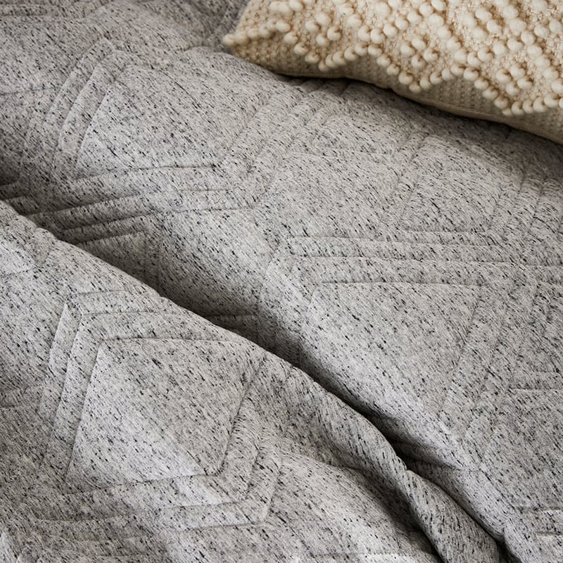 Jaxon Jersey Dark Marble Quilted Quilt Cover Separates