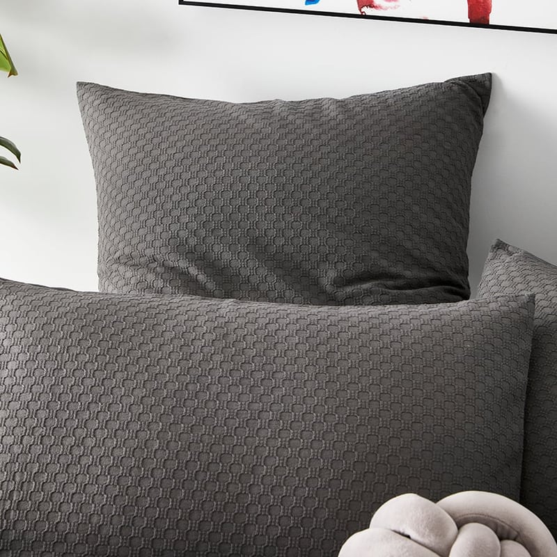 Hamilton Quilt Cover Set Smoked Pearl