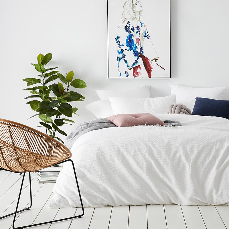 Hamilton White Quilt Cover Set + Separates