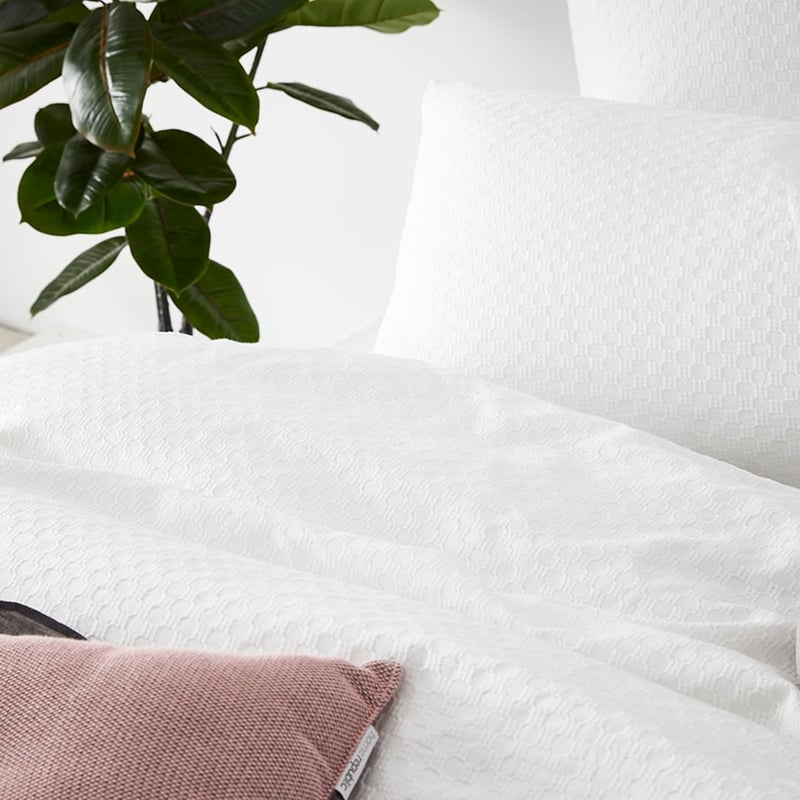 Hamilton White Quilt Cover Set + Separates