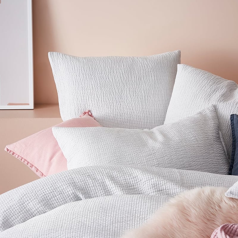 European Collection Erskine Stripe Natural Quilt Cover Separates