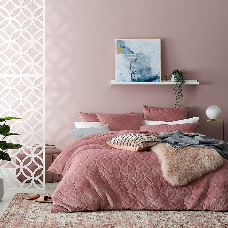 Gigi Velvet Lotus Quilted Quilt Cover Separates