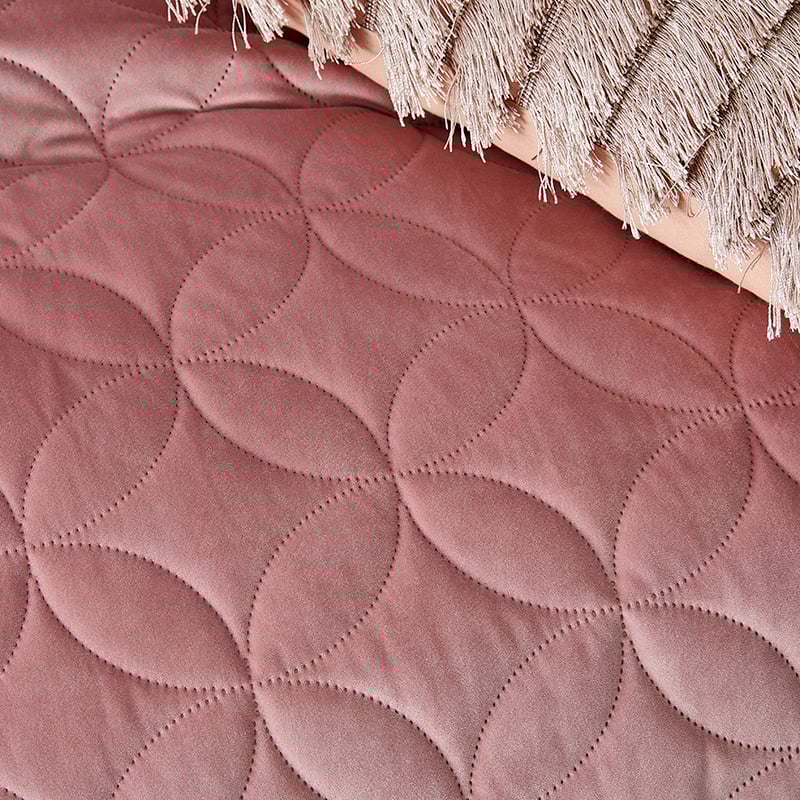 Gigi Velvet Lotus Quilted Quilt Cover Separates